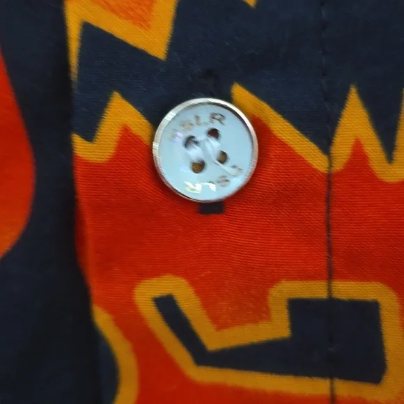 SSLR Halloween Pumpkin Print Men's Shirt - Picture 6 of 9